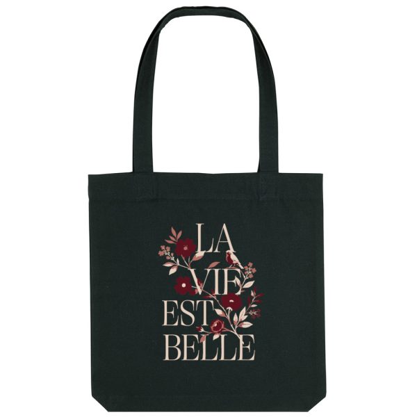 La vie est belle tote bag