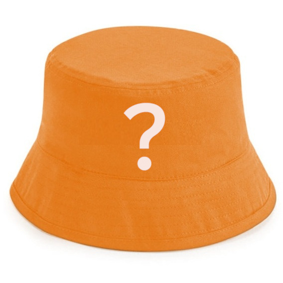 Surprise bucket hat oranje