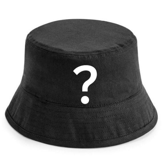 Surprise bucket hat zwart