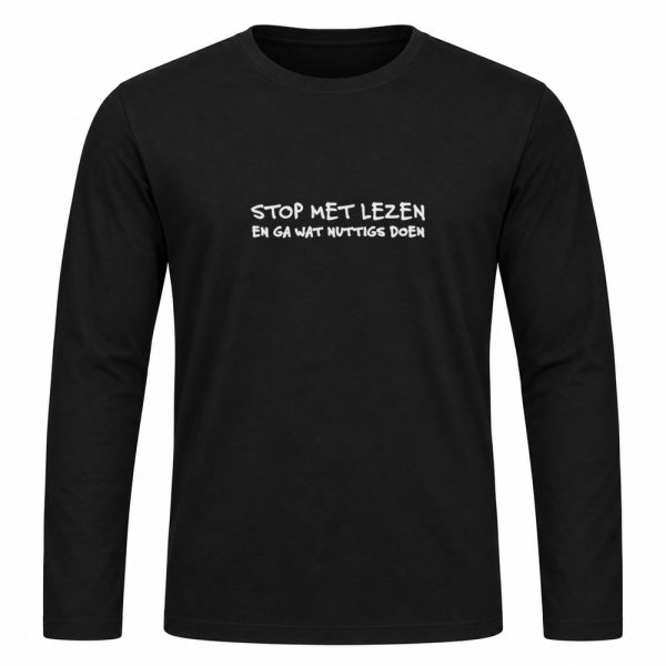 Longsleeve - Stop met lezen