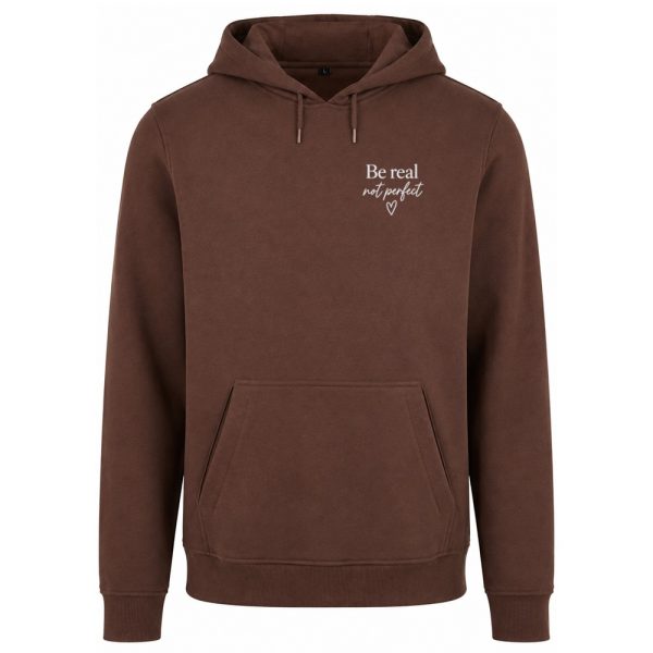 Be real chest logo hoodie