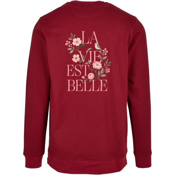 Sweater Bordeaux - La vie est belle