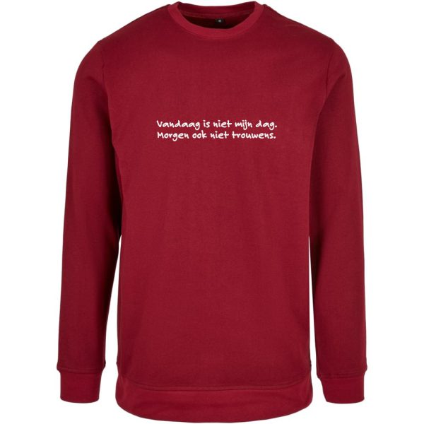 Sweater Bordeaux - Niet mijn dag