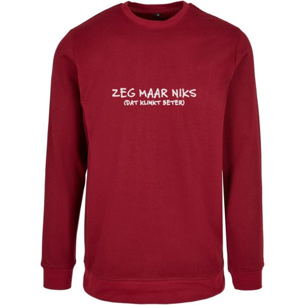 Sweater Bordeaux - Zeg maar niks